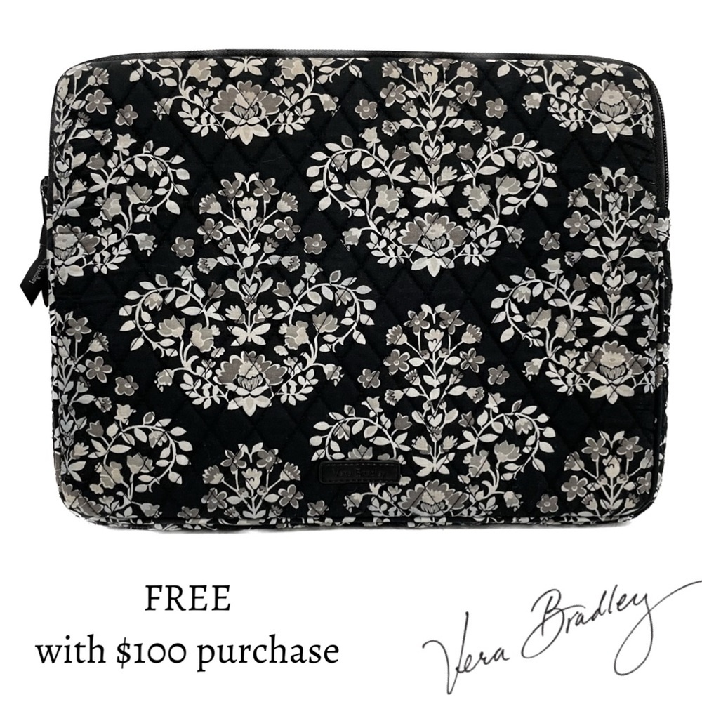 VERA BRADLEY • CHANDELIER NOIR • 16” Laptop Sleeve